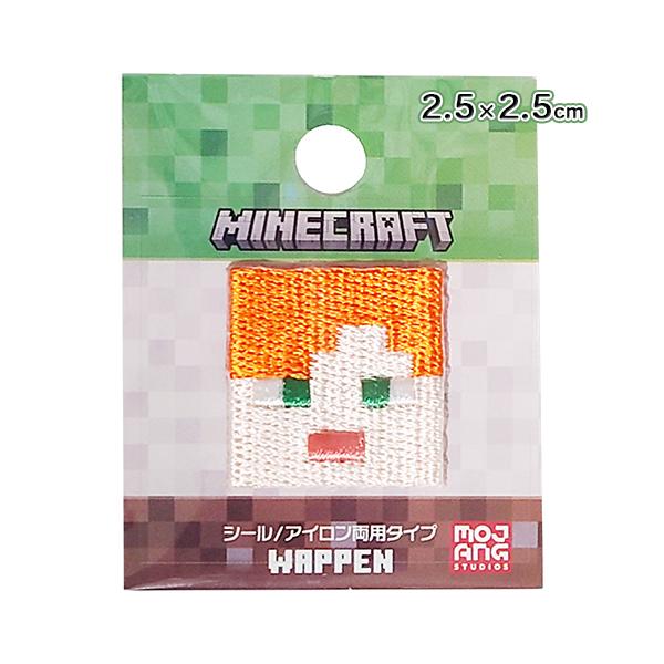 マインクラフト ワッペン シール ／ アイロン 両用タイプ ( ALEX