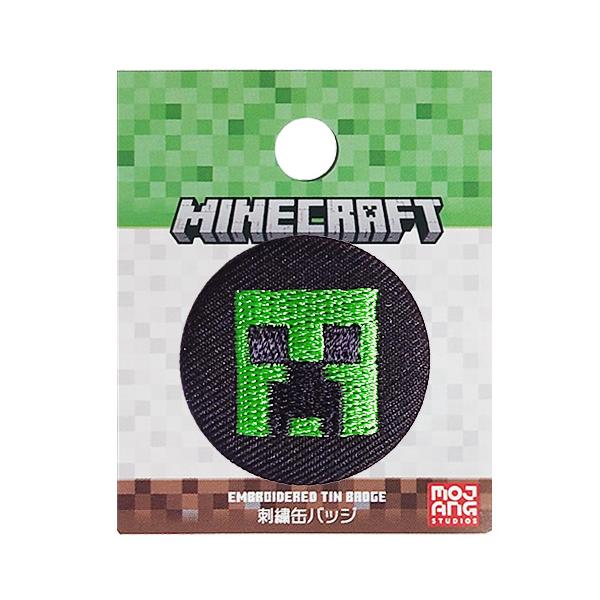 マインクラフト 刺繍缶バッジ ( CREEPER ) クリーパー 20398 Minecraft ゲーム キャラクター マイクラグッズ バッジ 雑貨 アイテム MYCB007