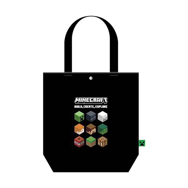 マインクラフト トートバッグ ( ブラック ) 20597 マイクラ グッズ