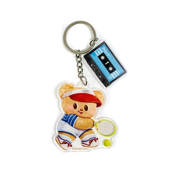 バターベア アクリル キーチェーン ( カセットテープ ) 20623b Butter