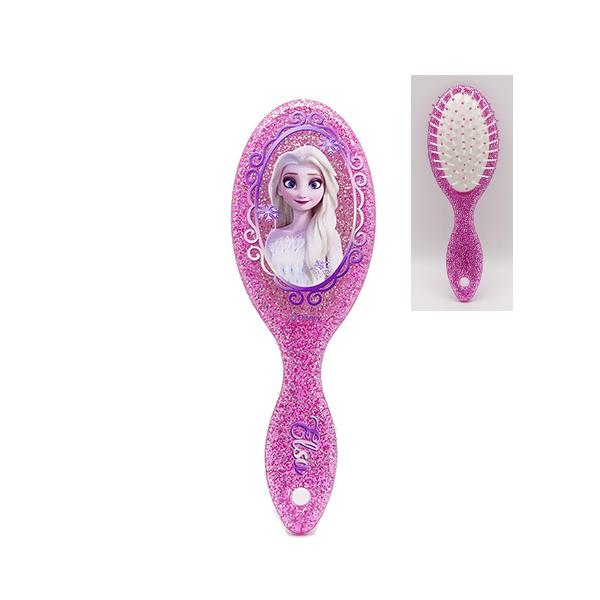 アナと雪の女王 エルサ ヘアブラシ ( ラメ：ピンク ) 21059 アナ雪 子ども用 キッズ ブラシ ディズニー Disney Frozen