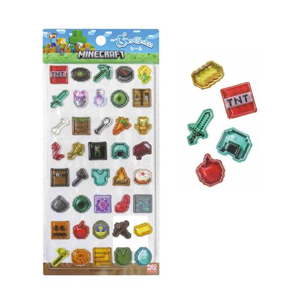 マインクラフト ぷっくりったい シール ( モチーフ ) 21169 マイクラ