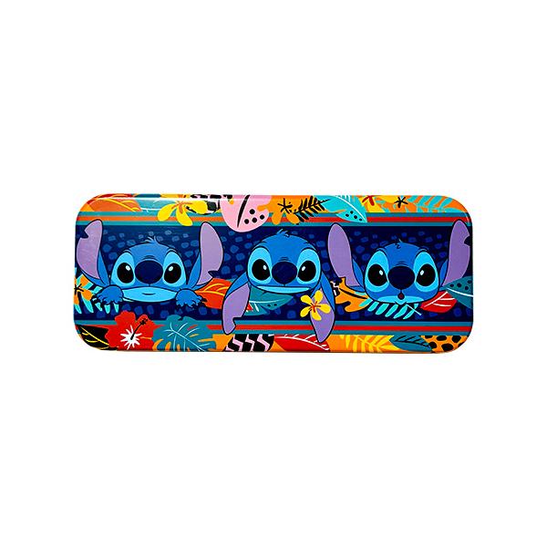 スティッチ 缶 ペンケース ( ハイビスカス ) 21410b 筆箱 ふでばこ 缶ペン グッズ 文具 文房具 Disney Stitch Tin Pencil Case 輸入