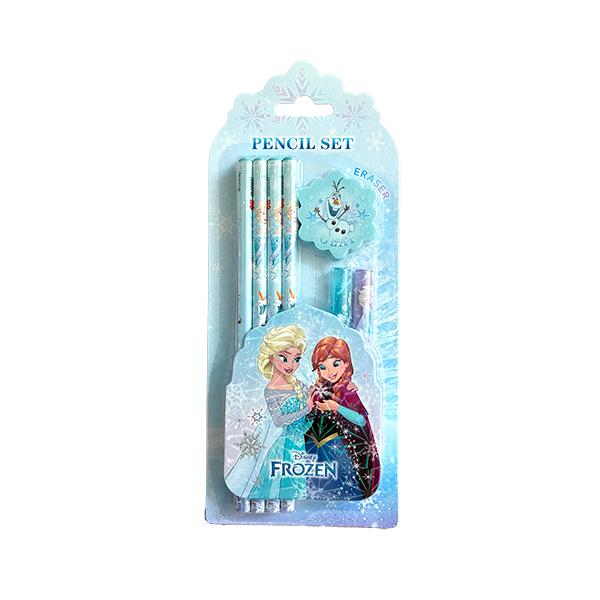 アナと雪の女王 ペンシル セット ( 鉛筆 消しゴム キャップ ) 21509 えんぴつ けしごむ 鉛筆キャップ 文房具 文具セット 女の子 アナ雪 FROZEN 輸入
