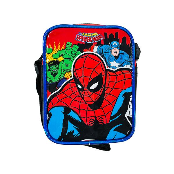 スパイダーマン ショルダーバッグ ( バック アベンジャーズ ) 21520 ポシェット ショルダー 斜め掛け バッグ 縦型 男の子 子供 MARVEL マーベル インポート