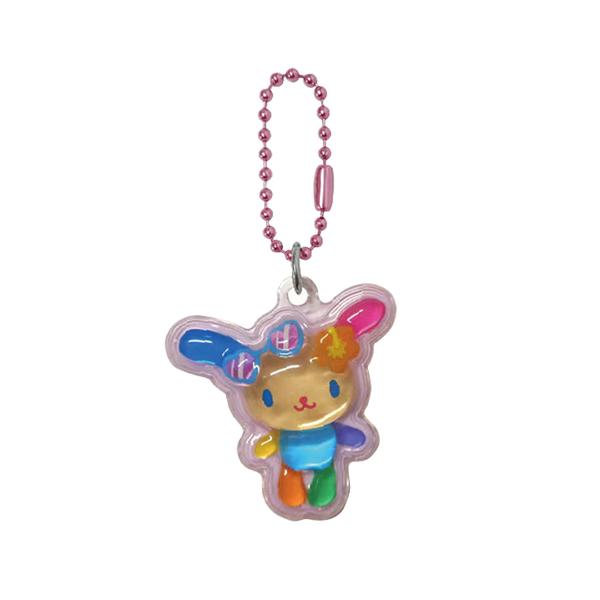 サンリオキャラクターズ ぷっくりったい プチ ボールチェーン ( ウサハナ ) 21581 チャーム マスコット ぷっくり 立体 3D 日焼け かわいい サンリオ