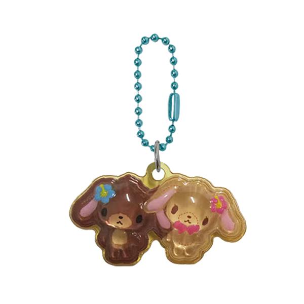 サンリオキャラクターズ ぷっくりったい プチ ボールチェーン ( シュガーバニーズ ) 21583 チャーム マスコット ぷっくり 立体 3D 日焼け かわいい サンリオ