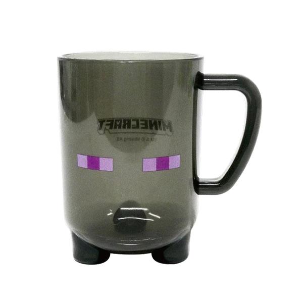 マインクラフト スタンディング カップ ( エンダーマン ) 21586 マイクラ 食器 コップ プラコップ プラスチック 取っ手 ブラック クリア Minecraft