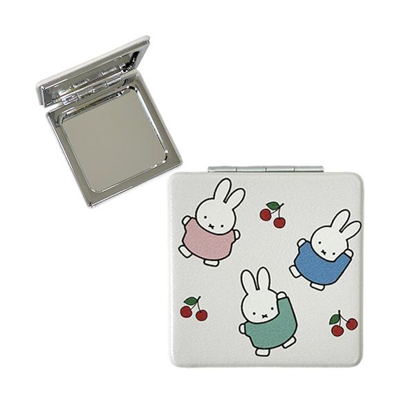 ミッフィー MIFFY LONG PILE コンパクトミラー 21777 ミラー 鏡 手鏡 拡大鏡 携帯 ディックブルーナ キャラクター 雑貨 グッズ