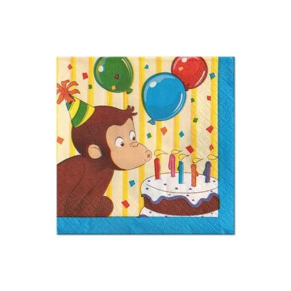 おさるのジョージ キュリアスジョージ 16pcペーパーナプキンs9430 紙ナプキン 誕生会 パーティー キャラクター 9430 Pretzel Net Yahoo 店 通販 Yahoo ショッピング