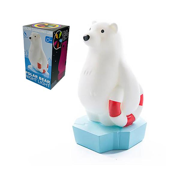 カラーチェンジング LED ナイトランプ ( シロクマ ) pud990 照明
