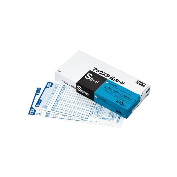 MAXタイムレコーダー + タイムカード26枚 マックス（MAX） タイムカード Sカード ER-S : プレザ太作 - 通販