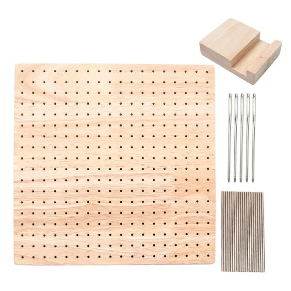 かぎ編み用　ブロッキングボードセットお気に入りの毛糸を用意して、届いたらすぐに使えるブロッキングボードボードはもちろん、ピンやニードル、ボードスタンドまで付属♪とってもお得なセット販売となります♪グラニースクエア作りに最適♪スチールピンを使...