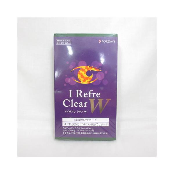 FOR DAYS I Refre Clear(フォーデイズアイリフレクリアW） FORDAYS フォーデイズ アイリフレ クリア W 30粒 サプリメント 機能性