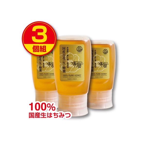 期間限定ポイント10倍　HONEY.K　国産百花生蜂蜜　300g　3個組 新登場　送料無料  100％純国産生はちみつ　非加熱　無添加　液だれしにくい倒立容器タイプ　スクイーズボトル　ハニー　はちみつ　ハチミツ　百花蜜　honey HONEY.K 国産百花生蜂蜜 300g 3個組 新登場 送料無料 100％純国産生
