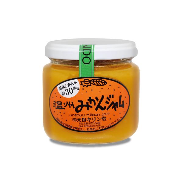 ○温州みかんジャム 200g原材料/温州みかん（愛媛県産）、糖類（砂糖、水飴）※エネルギー：100g当たり248kcal保存方法：直射日光を避け、冷暗所で保管して下さい。賞味期限：製造日より180日（未開封）製造者：有限会社 元祖キリン堂愛...