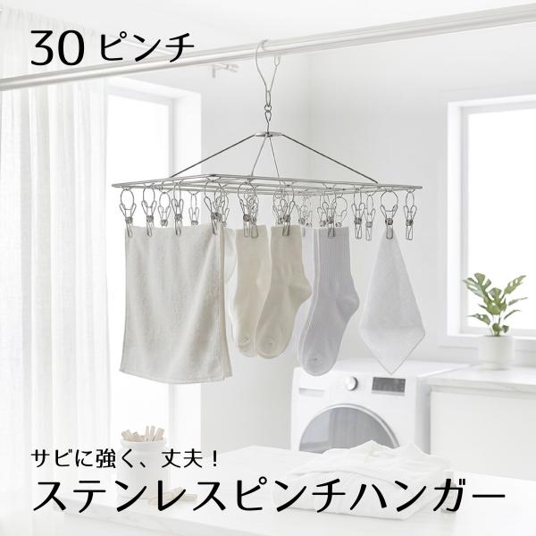 ピンチハンガー ステンレス ステンレスピンチハンガー ピンチ 30個付き