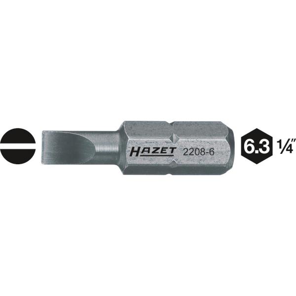 HAZET ハゼット マイナスビット 2208-11 1.2x8.0(刃厚、刃幅） 25mm (型番:896014347)