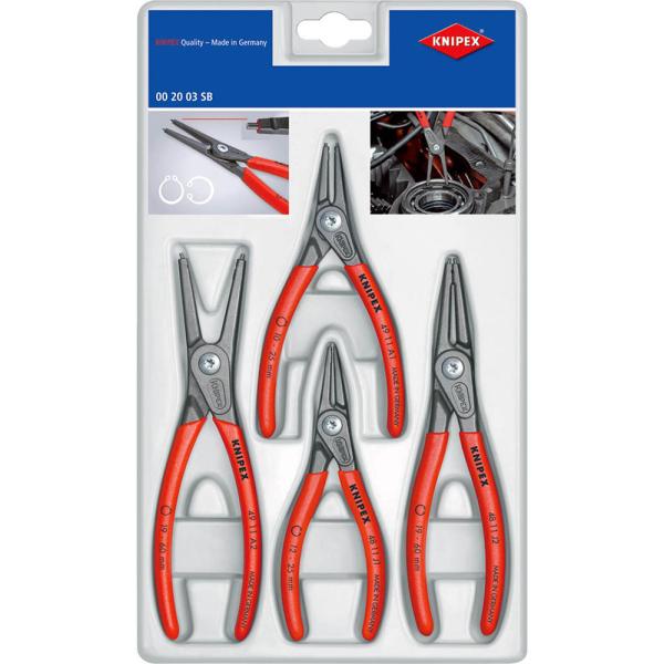 KNIPEX クニペックス 精密スナップリングプライヤーセット(4本組) 002003SB   (型番:3050100)