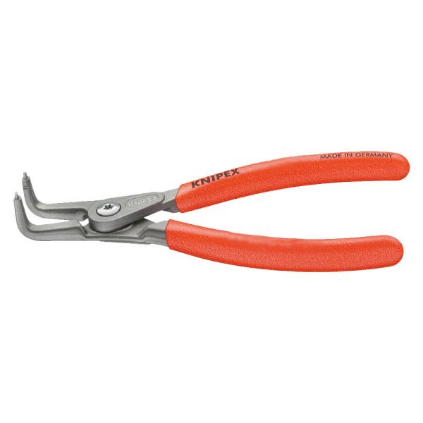 KNIPEX クニペックス 軸用精密スナップリングプライヤー 曲 4921-A11 対応軸径:10-25mmチップ径:1.3mm  (型番:3050292)