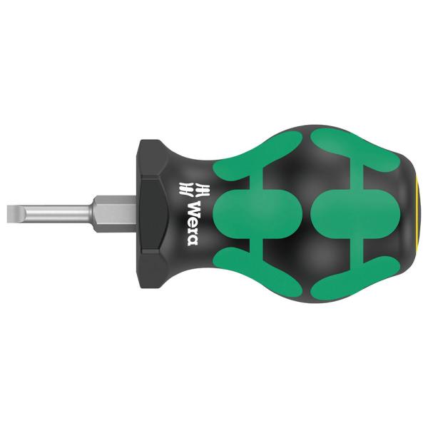 WERA ヴェラ スタビードライバー 335 Stubby 0,6 x 3,5 x 25 mm 0.6x3.5mm 25mm (型番:05008840001)