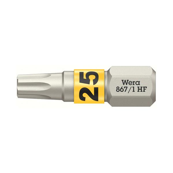 WERA ヴェラ トルクス HFビット 867/1 TORX HF 25 x 25 mm T25 25mm (型番:05066143001)