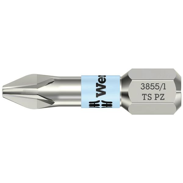 [旧モデル] WERA ヴェラ ステンレスポジドライブビット25mm 3855/1 TS PZ 1 25 (型番:05071020001)