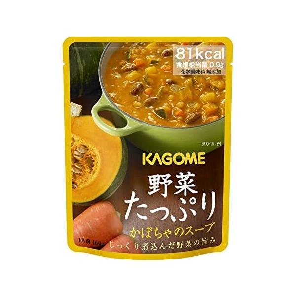 他サイト： カゴメ 野菜たっぷりスープ かぼちゃのスープ 160g×6袋の商品画像