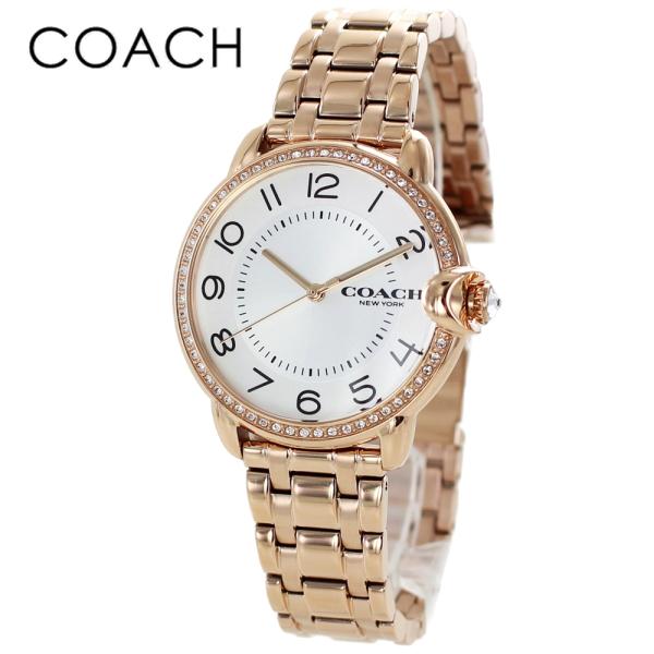 COACH レディース ボーイズサイズ クリスタル ピンクゴールド