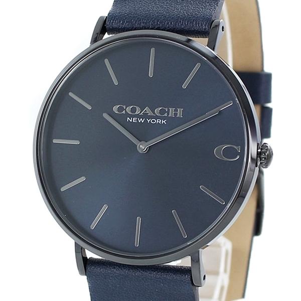 コーチ 腕時計 誕生日 シンプル 仕事 男性 社会人 就職祝い メンズ ネイビー レザー クリスマスプレゼント 22 プライムウォッチ 通販 Yahoo ショッピング
