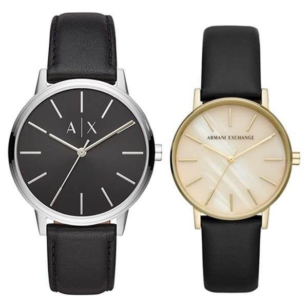 アルマーニエクスチェンジ ペアウォッチ メンズ レディース 時計 オシャレ カップル 贈り物 ブラック 革 Ax2703ax5561 プライムウォッチ 通販 Yahoo ショッピング
