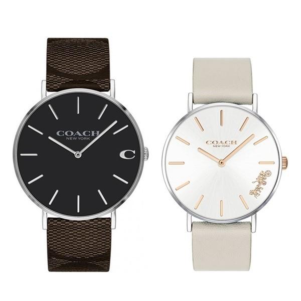 ［鑑定済］coach ペアウォッチ　腕時計　2本セット COACH】 コーチ ペアウォッチ 2本セット腕時計 メンズ