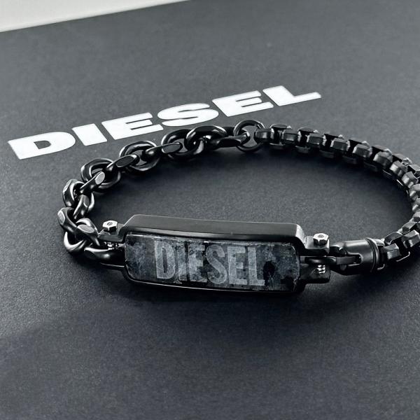 DIESEL ブレスレット DX1326001 BLACK DIESEL ディーゼル ブレスレット ブラック メンズ DX1326001