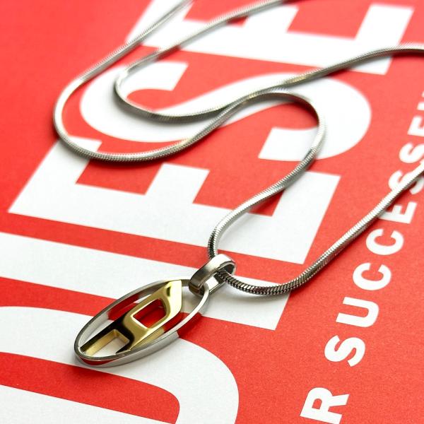 DIESEL（ディーゼル） ネックレス メンズ レディース ステンレス ロゴ