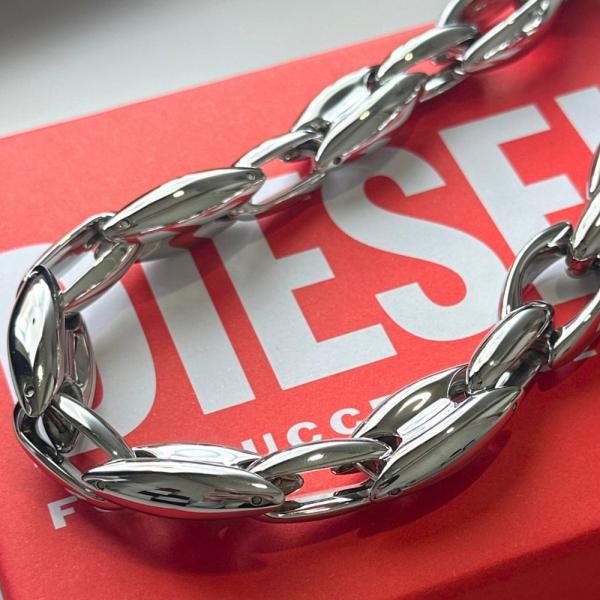 DIESEL（ディーゼル） ネックレス メンズ 太め 重厚 ステンレス