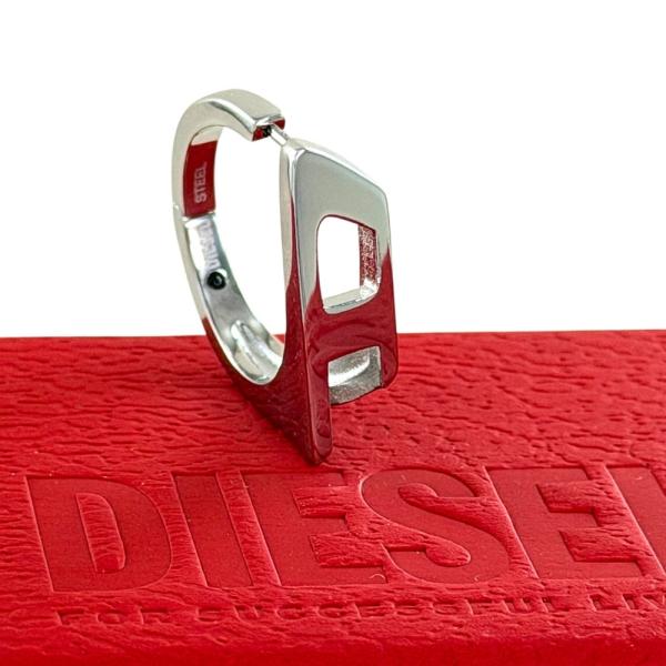 DIESEL ディーゼル ピアス 片耳 フープピアス ステンレス ユニセックス DX1637040 爆買 成人 卒業 入学