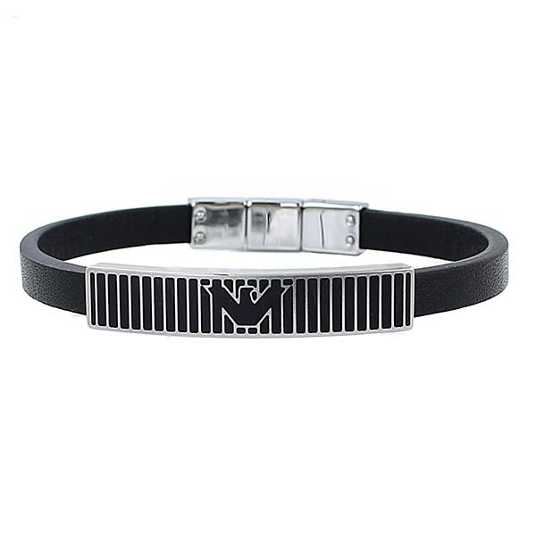 ★ EMPORIO ARMANI ★ レザー ブレスレット EMPORIO ARMANI エンポリオアルマーニ メンズ レディース