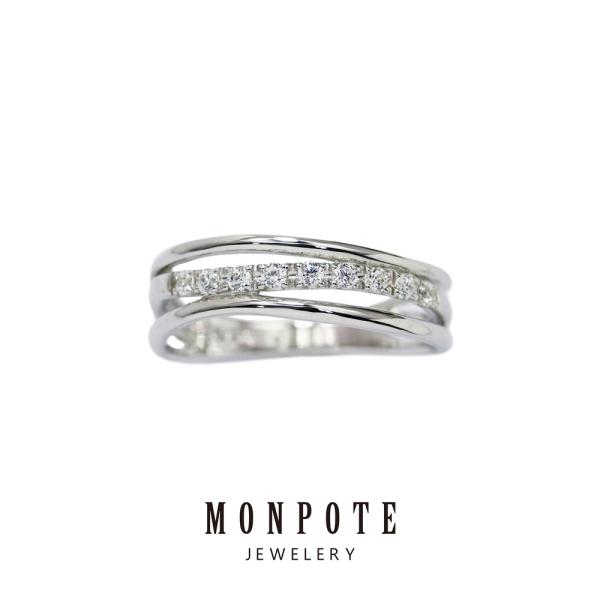 指輪 レディース モンポット シルバーリング 大きいサイズ 13号
