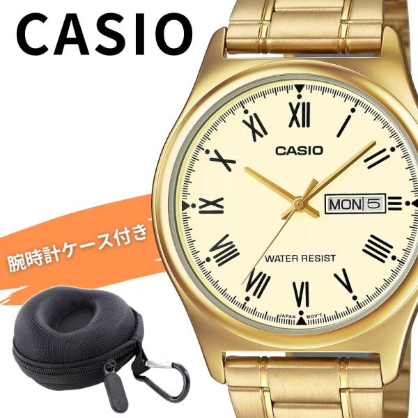 CASIO（カシオ） 腕時計 メンズ シンプル ゴールド プレゼント 男性