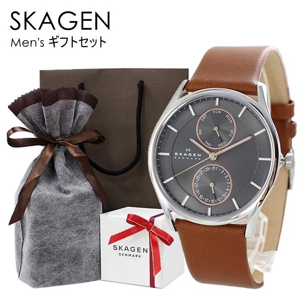 SKAGEN（スカーゲン） メンズ 用 ラッピング済み 紙袋つき 腕時計 手表