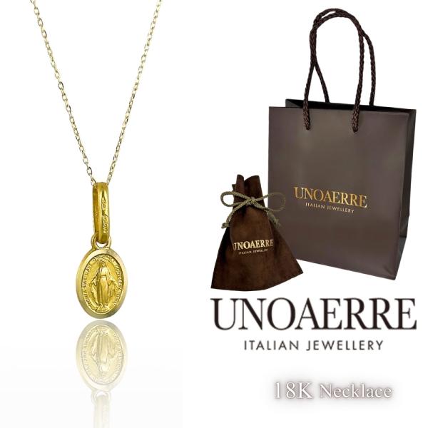 UNOAERRE ウノアエレ　K18 18金　750 メダイ UNOAERRE（ウノアエレ） ショッパー付き 18金 ゴールド メダイ