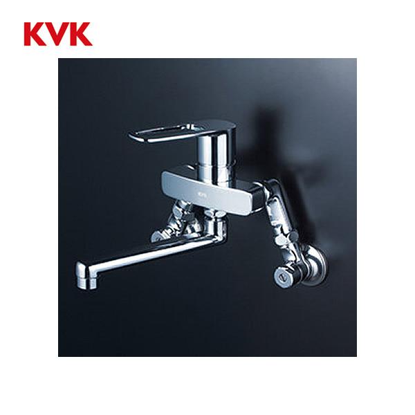 KVK 壁付シングルレバー混合栓 MSK110KT 水栓金具 キッチン用