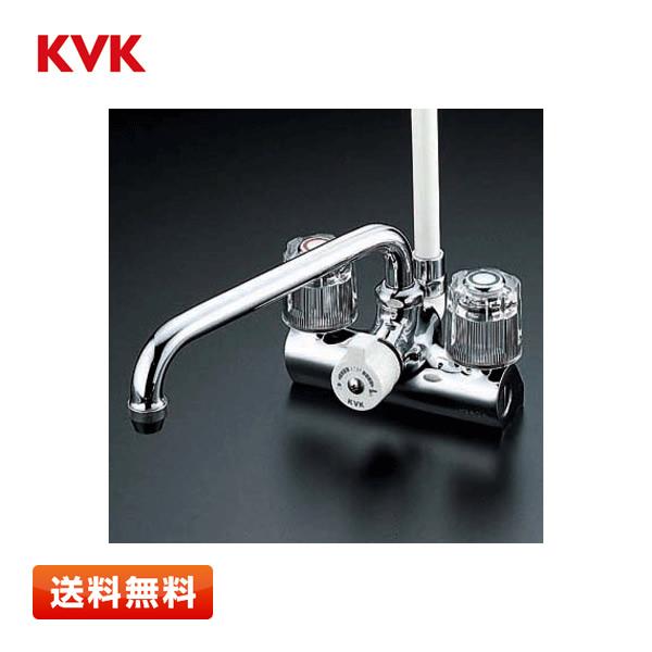 KVK KF206 デッキ形一時止水付2ハンドルシャワー(取付ピッチ KVK KF206 デッキ形一時止水付2ハンドルシャワー(取付ピッチ
