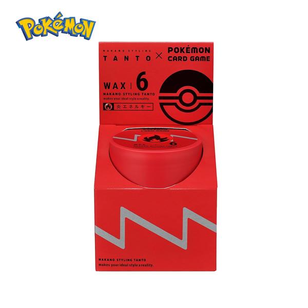 6個セット  ナカノ タント ワックス　ポケモンプロモカード付　ポケモンカード ナカノスタイリング 【新品】ポケモンカードコラボ ナカノ