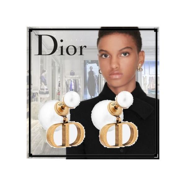 ディオール Dior ピアス 海外限定 最新作 TRIBALES レジン パール