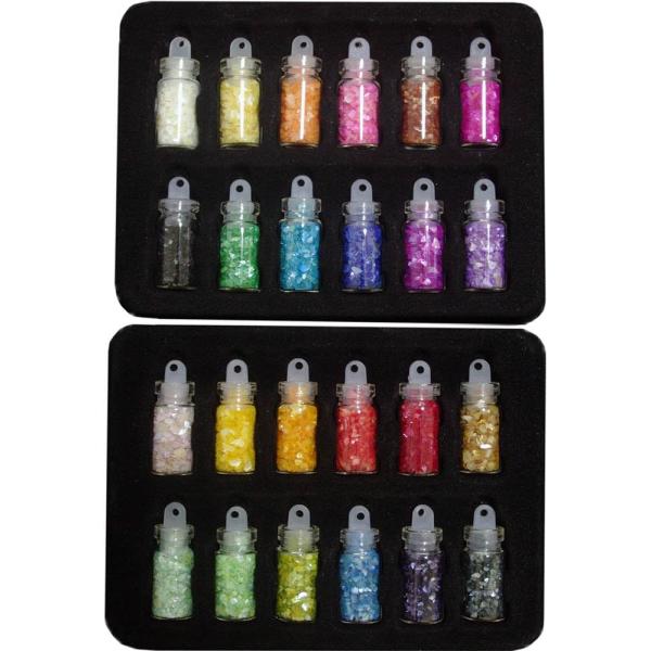 シェルパウダー ミニボトル入 商品画像の24色×各1本入り (24色セット)