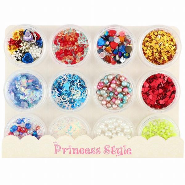 シャカシャカモールド 封入パーツ ネイル レジン 12種類セット (雪の結晶) 【 UVレジン レジンクラフト レジン レジン封入 封入 材料 アクセサリー パーツ 】