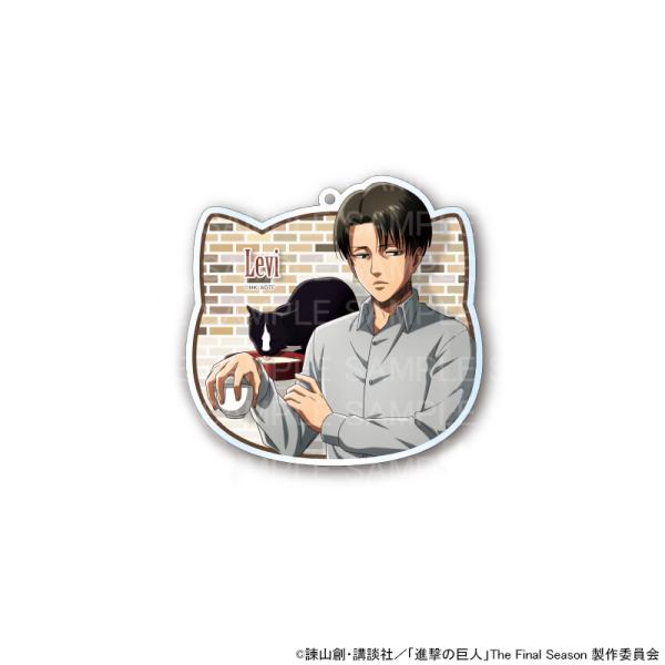 02/03 発送予定】 TVアニメ「進撃の巨人」カフェ(猫) アクリル