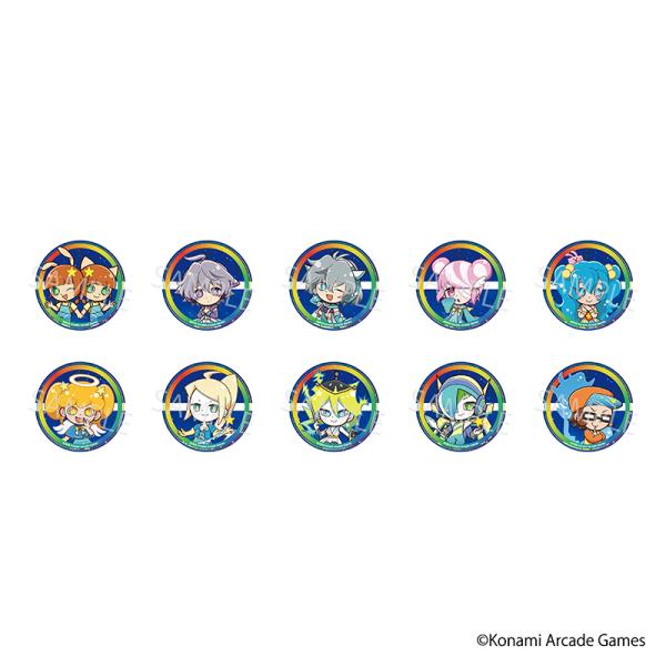 【 09/10 発送予定】 「pop'n music」 星空コラボカフェ ミニキャラ缶バッジ ※ランダム販売 グッズ