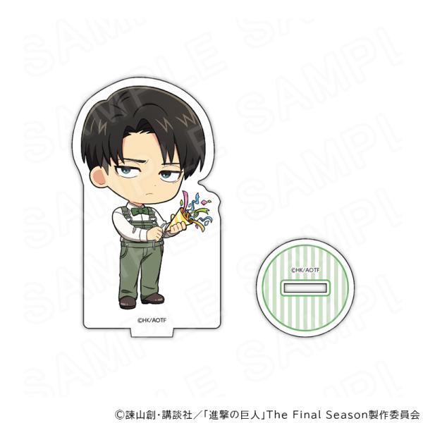 【 09/18 発送予定】 進撃の巨人 ミニキャラアクリルスタンド ハンジバースデーVer.（リヴァイ） グッズ